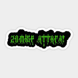 zombie attack Sticker